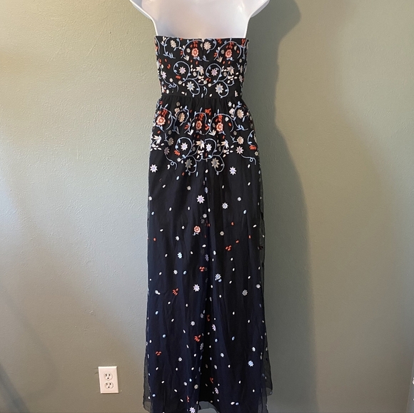 Mod Cloth Floral Embroidered Maxi Dress Size XS - Picture 4 of 7